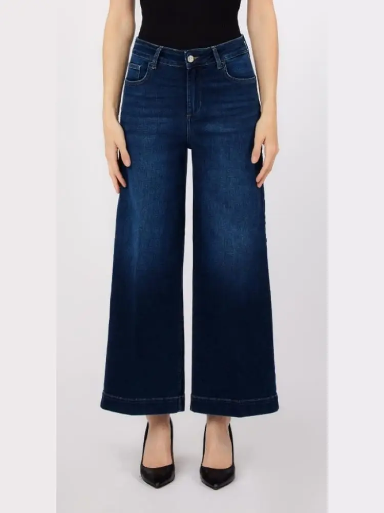 jeans donna blu rocket flare fit