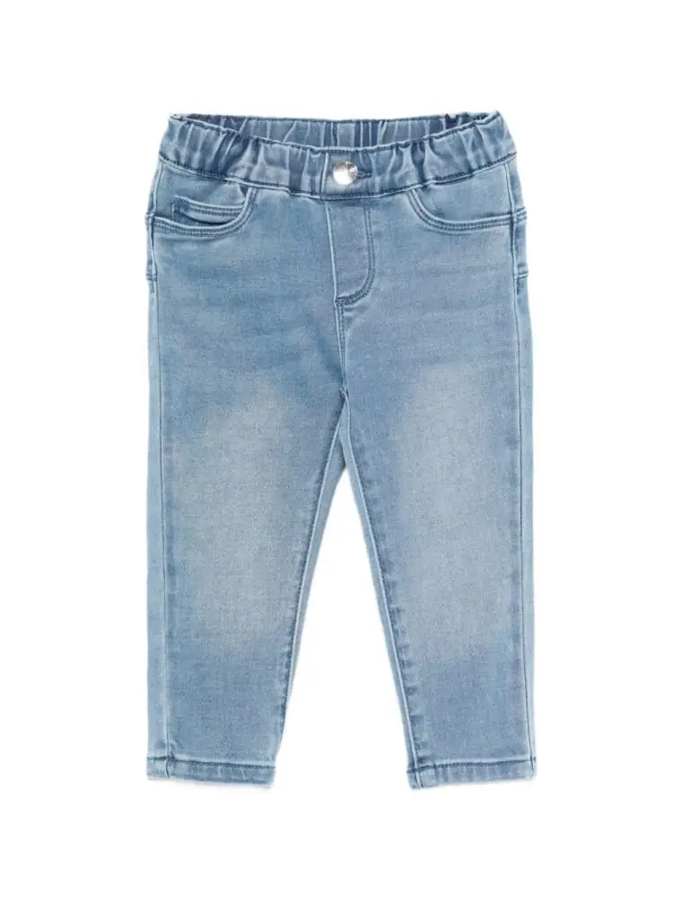 jeans infant lavaggio chiaro con baffature