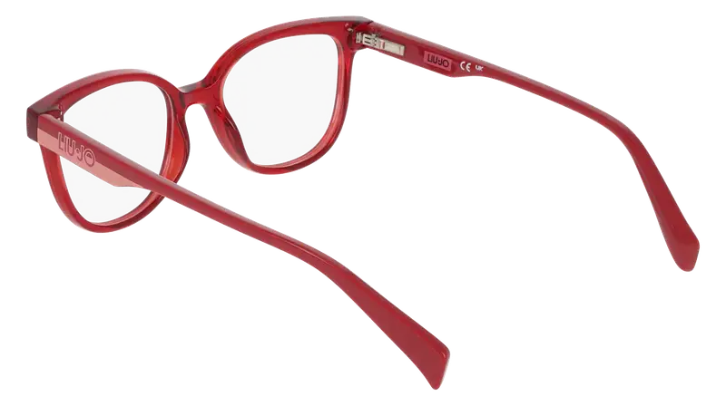 Liu Jo Junior LJ3620 600 Montature da vista Bio-iniettato Rosso Geometrica Normale miniatura 3