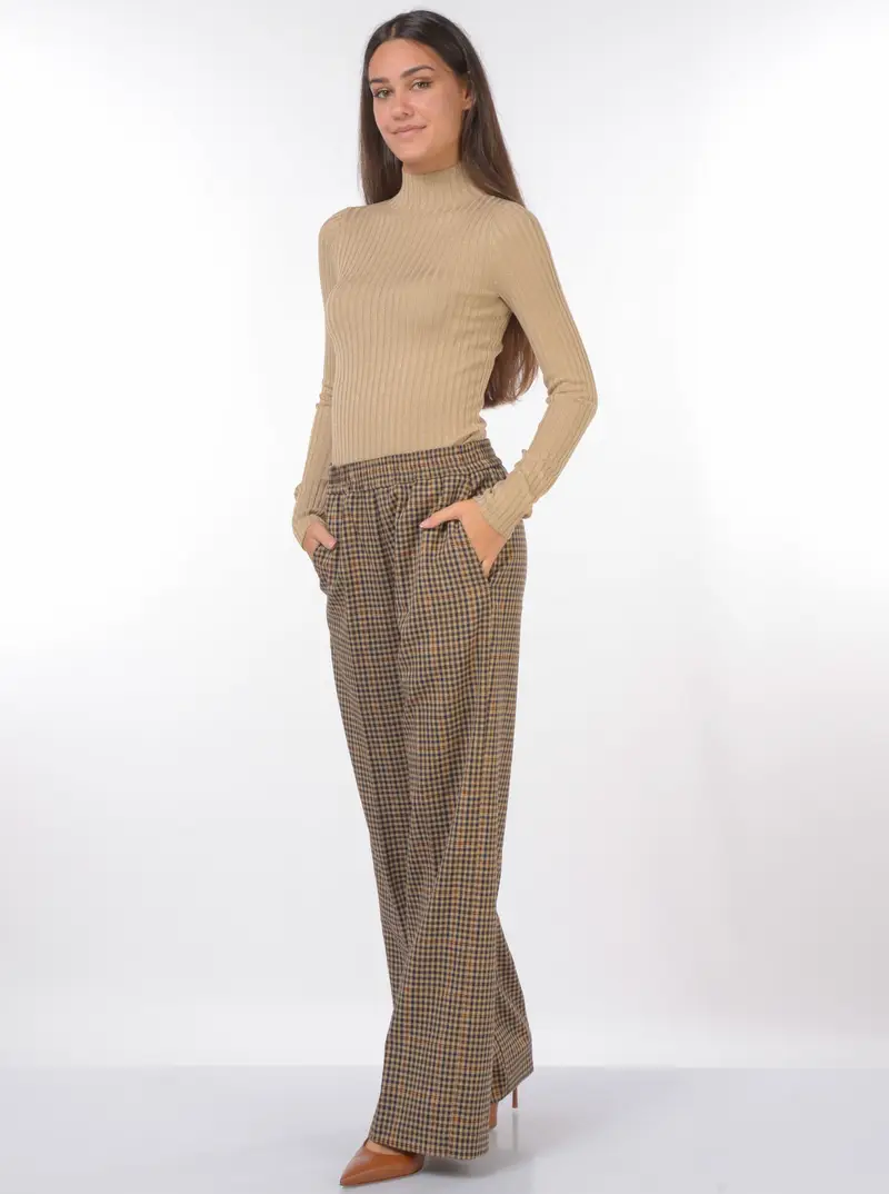 maglia da donna Liu Jo lupetto a costine Giallo miniatura 2