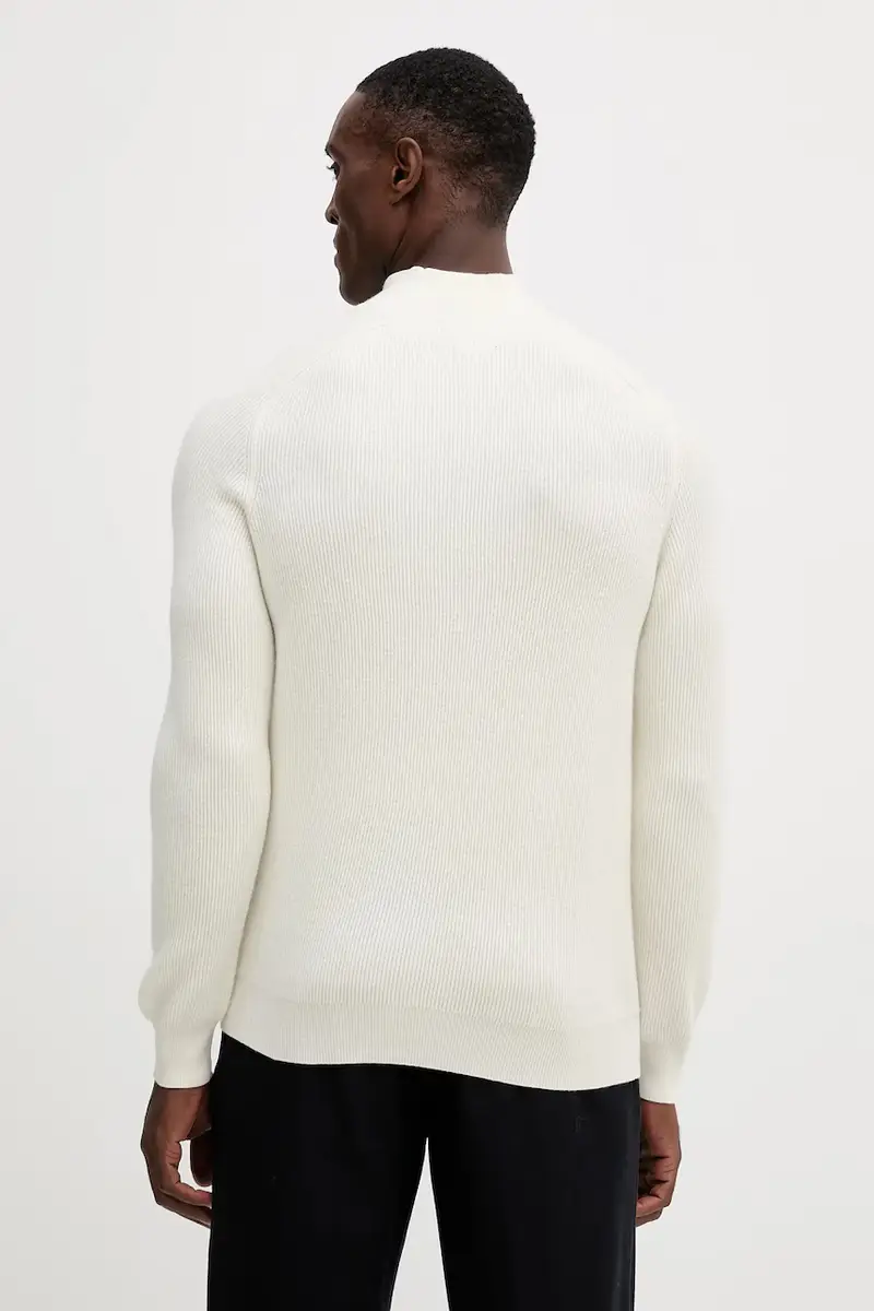 maglione con aggiunta di cachemire uomo colore beige QF5169.MA23P miniatura 3