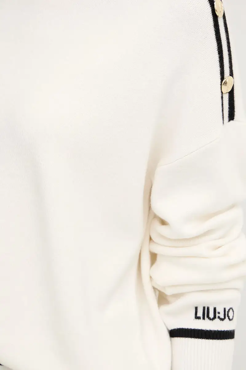 maglione con aggiunta di seta donna colore beige TF5230.MS59L miniatura 5