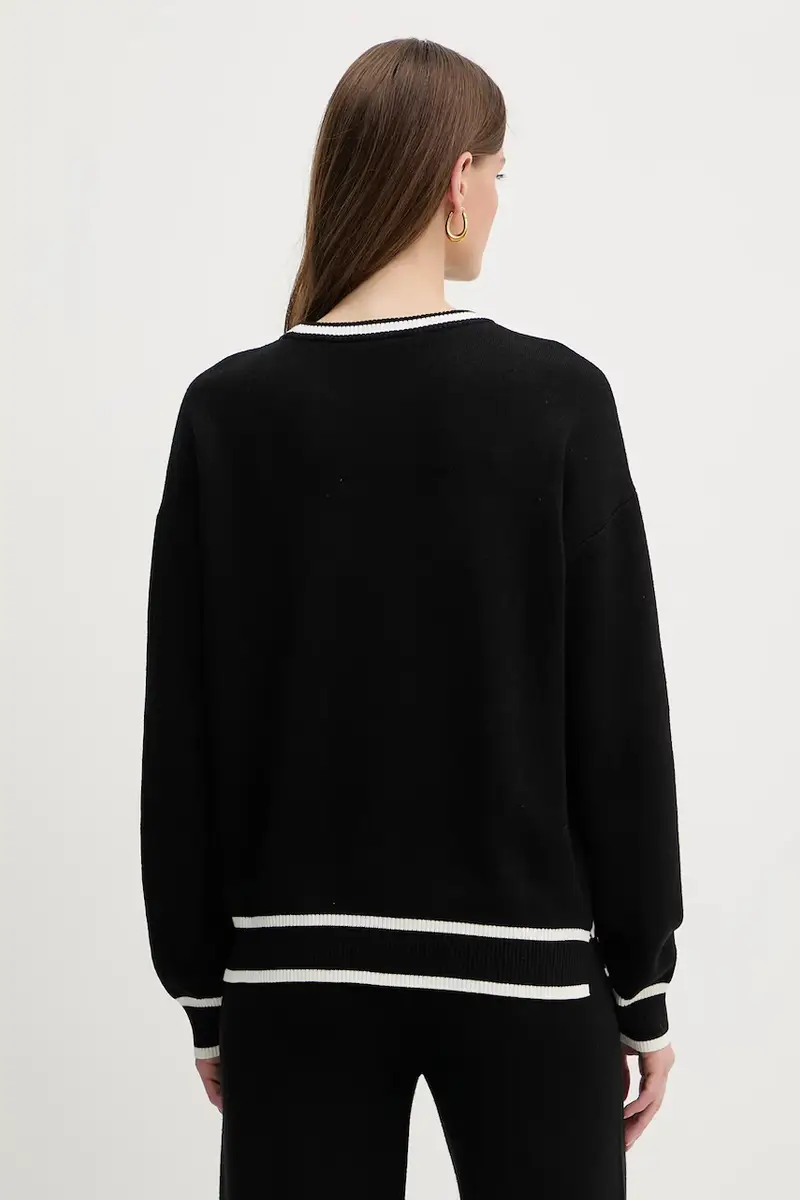 maglione con aggiunta di seta donna colore nero TF5230.MS59L miniatura 3