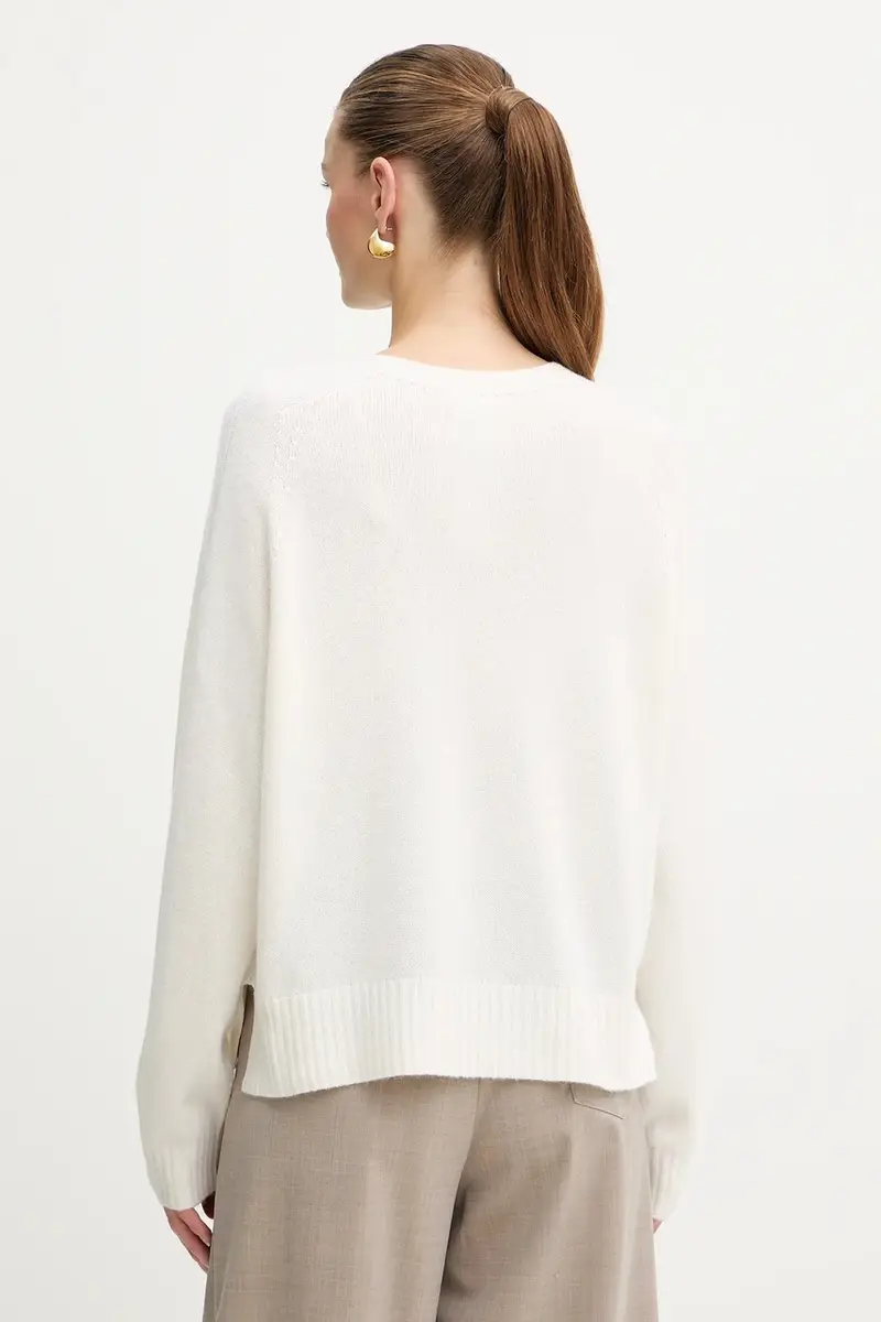 maglione con lana colore beige MF5444 MS76L miniatura 3