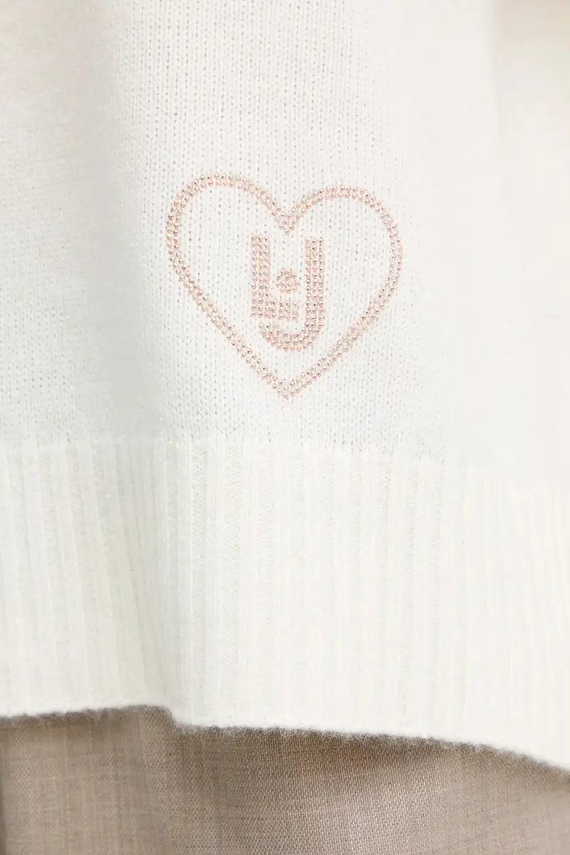 maglione con lana colore beige MF5444 MS76L miniatura 5