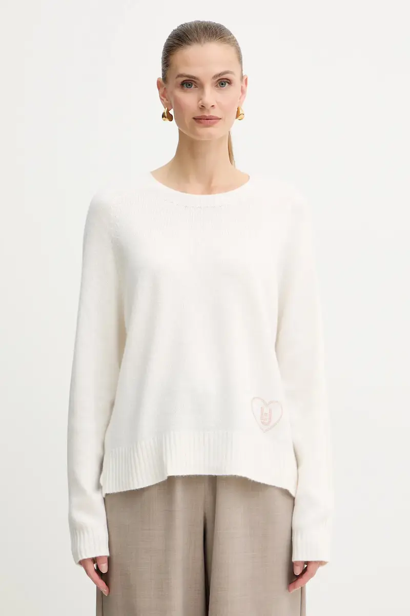 maglione con lana colore beige MF5444 MS76L