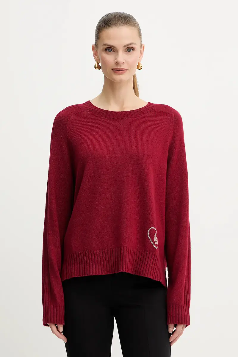 maglione con lana colore granata MF5444 MS76L