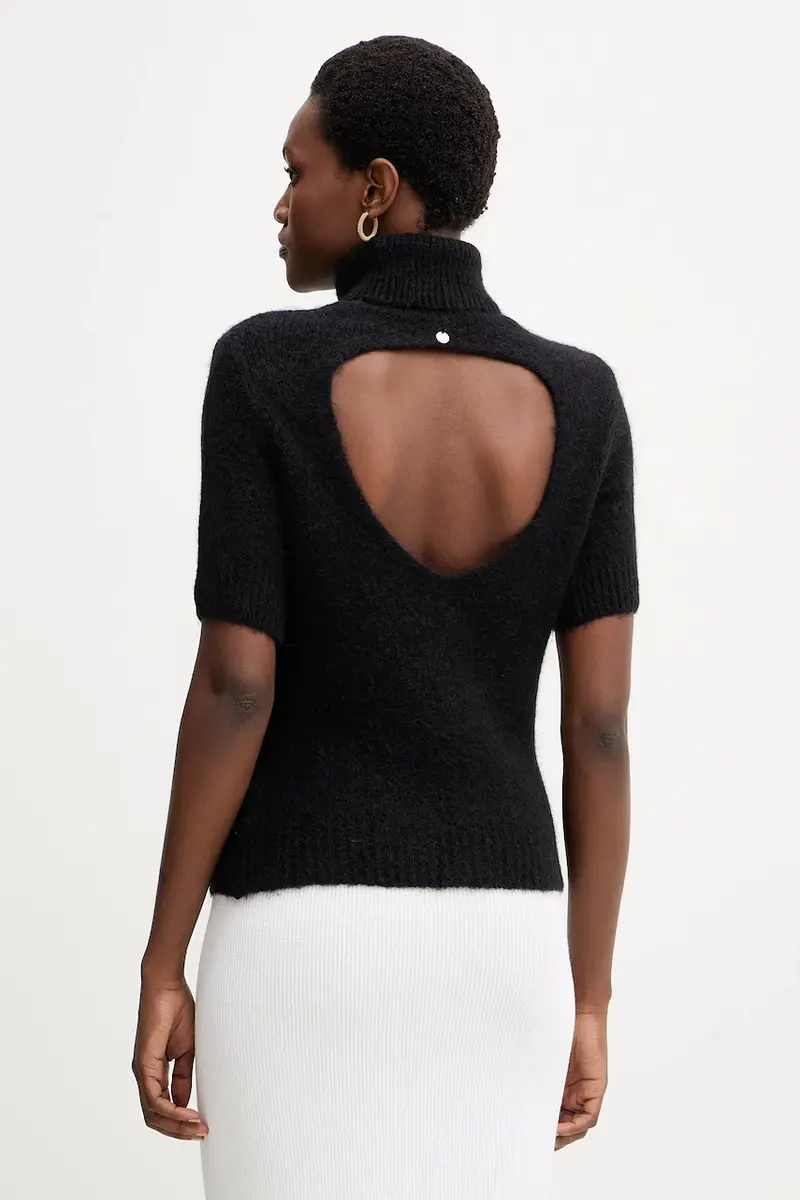 maglione con lana colore nero MF5468 MA80Q miniatura 3