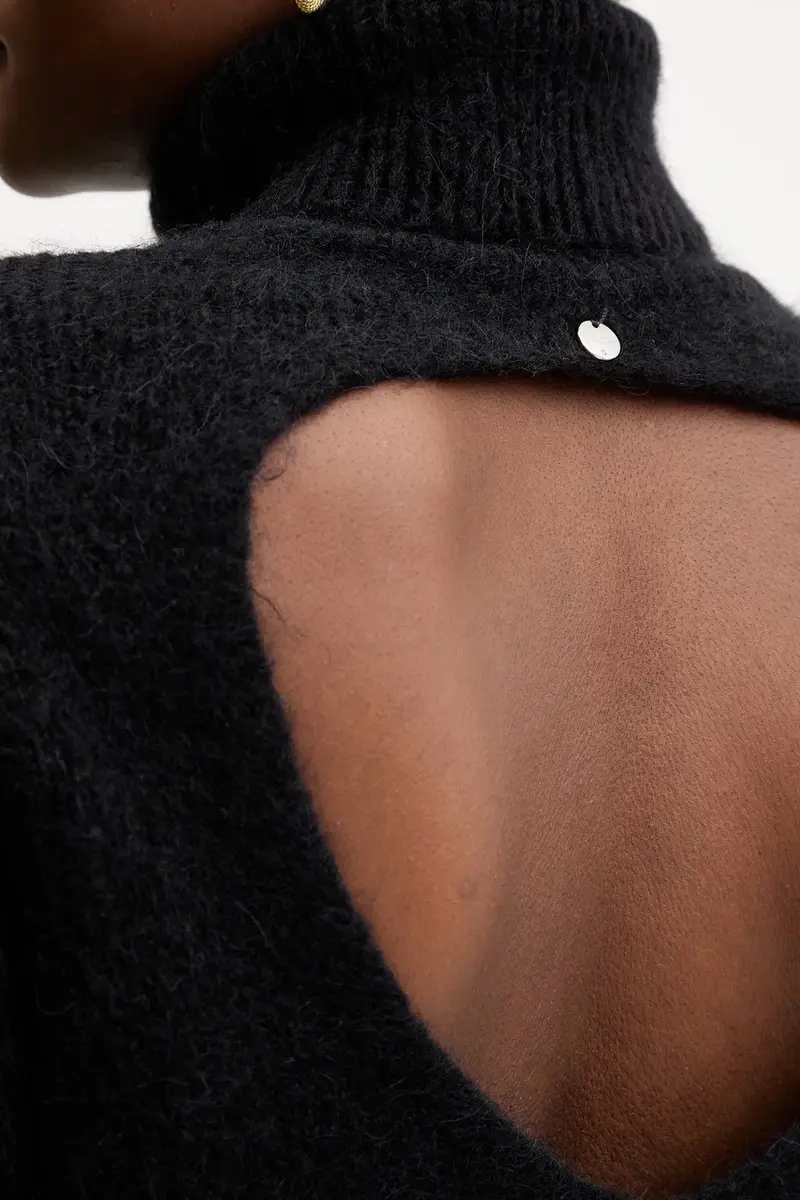 maglione con lana colore nero MF5468 MA80Q miniatura 5