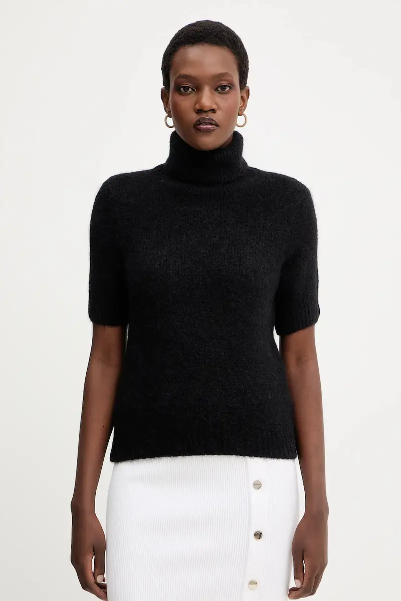 maglione con lana colore nero MF5468 MA80Q