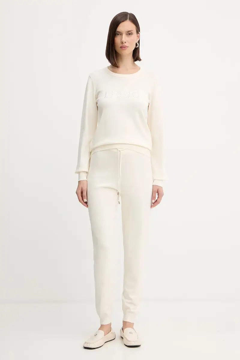 maglione donna colore beige TF5248.MS63L miniatura 2