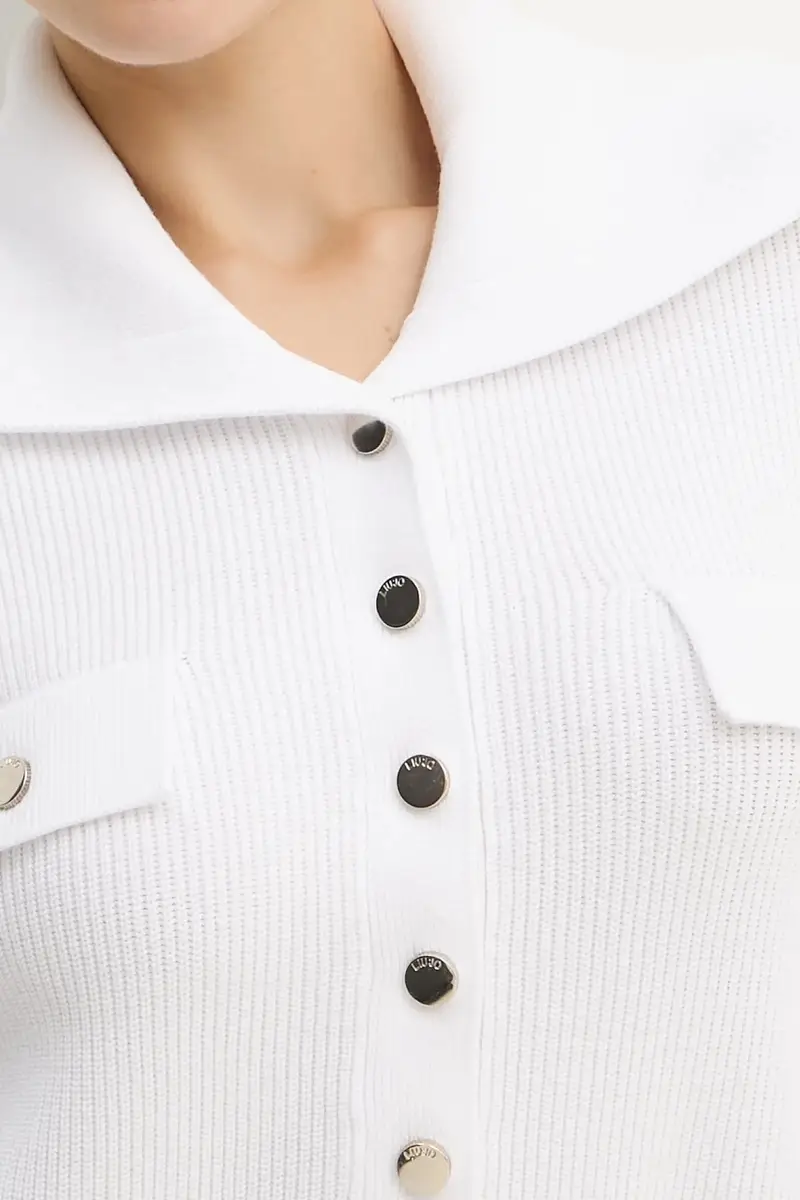 maglione donna colore bianco MF5373 MS99E miniatura 5