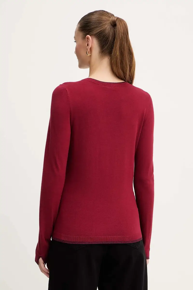 maglione donna colore granata MF5227 MS49I miniatura 3