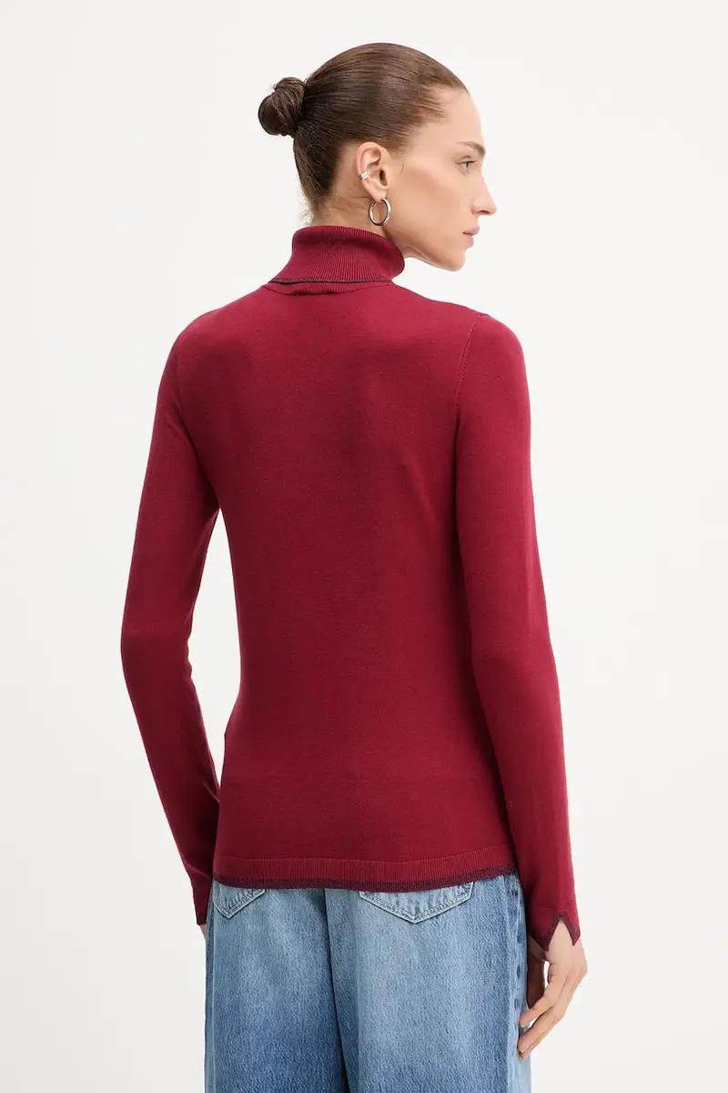 maglione donna colore granata MF5229 MS49I miniatura 3