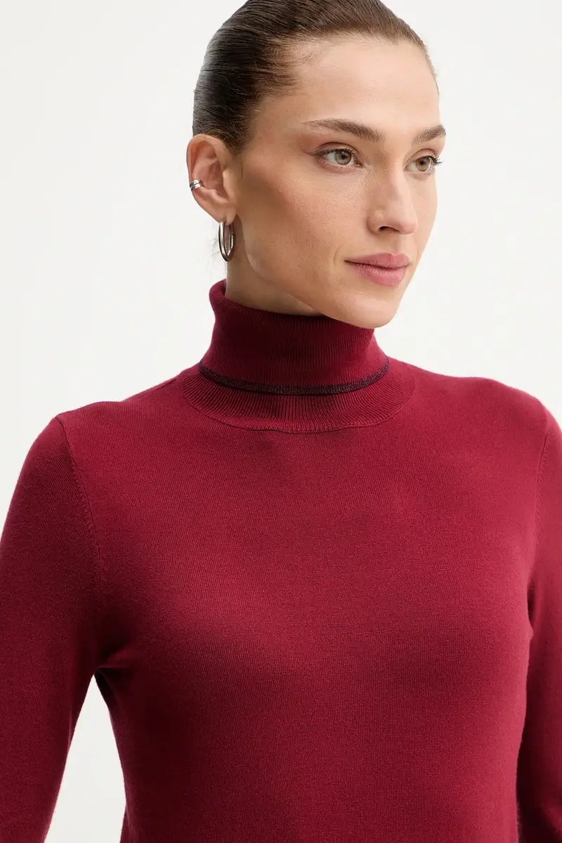 maglione donna colore granata MF5229 MS49I miniatura 4