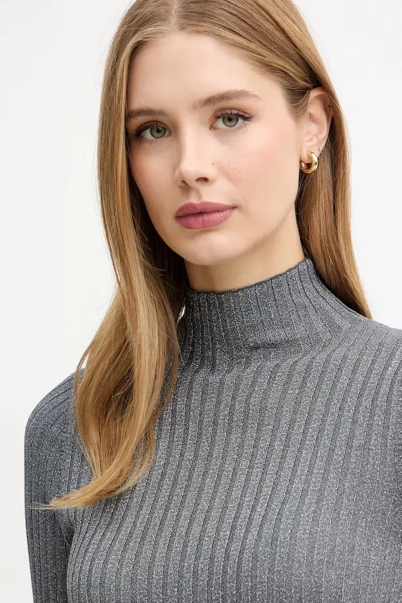 maglione donna colore grigio MF5389 MS46J miniatura 4