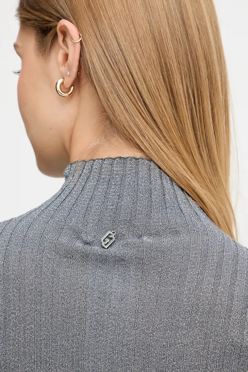 maglione donna colore grigio MF5389 MS46J miniatura 5