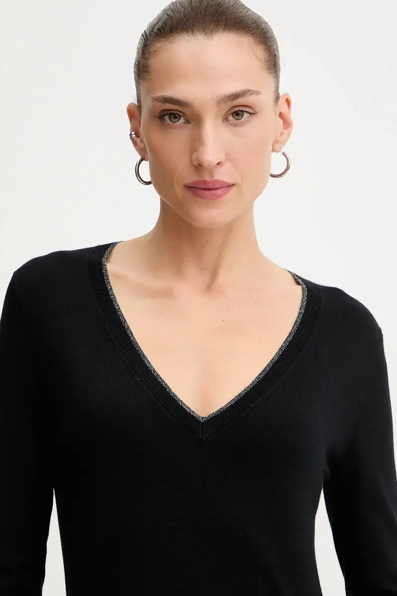 maglione donna colore nero MF5227 MS49I miniatura 4