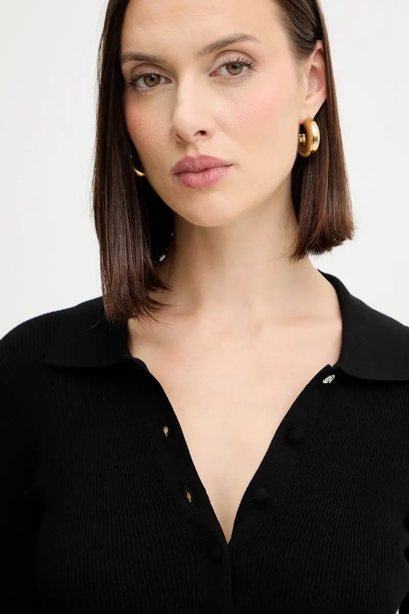 maglione donna colore nero MF5263 MS99E miniatura 4