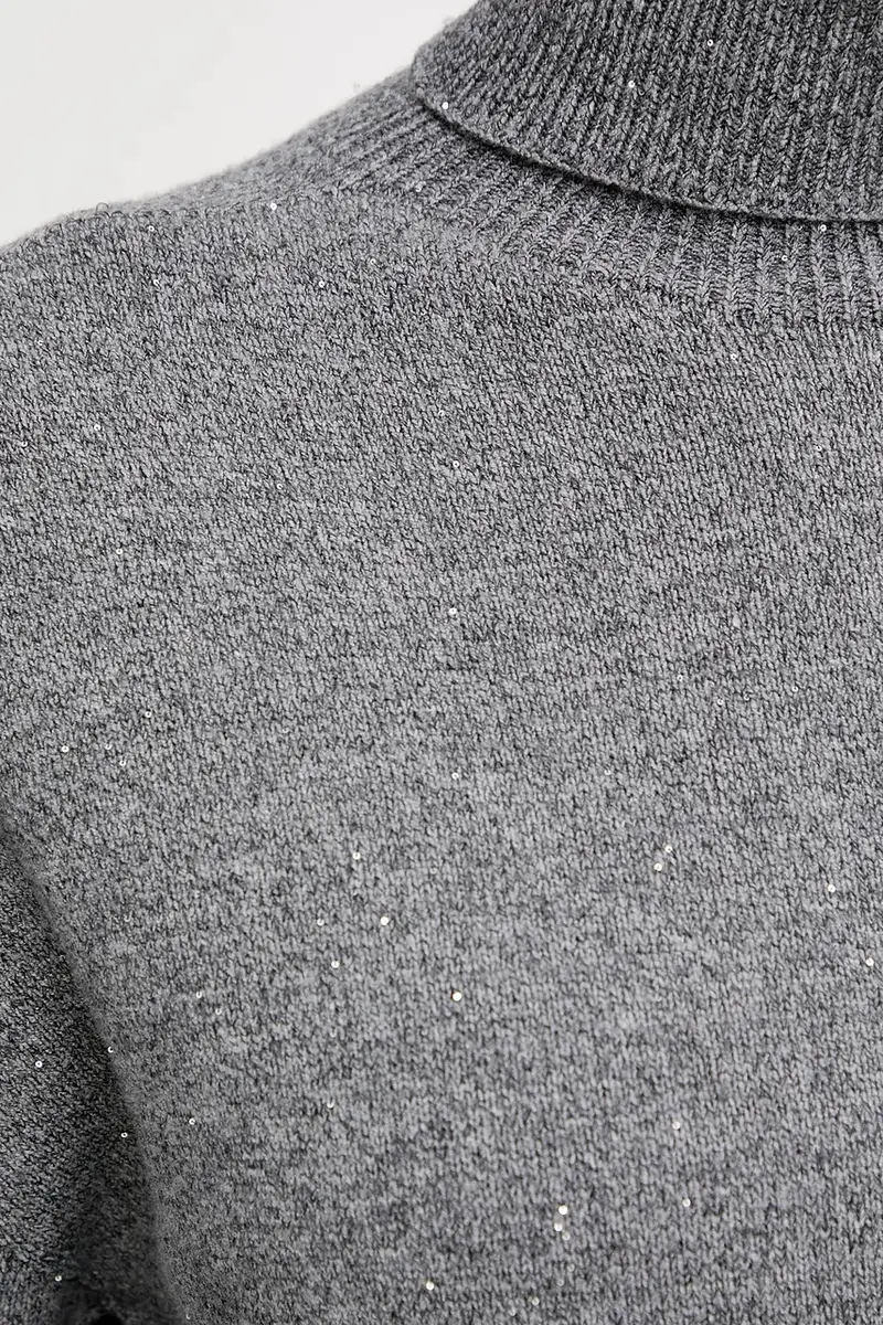 maglione Grigio miniatura 5