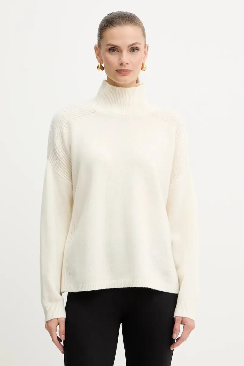 maglione in lana donna colore beige MF5059 MS009