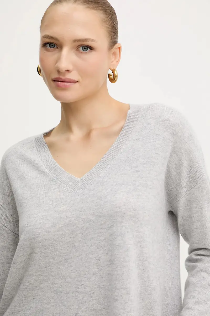 maglione in lana donna colore grigio TF5180.MS026 miniatura 4