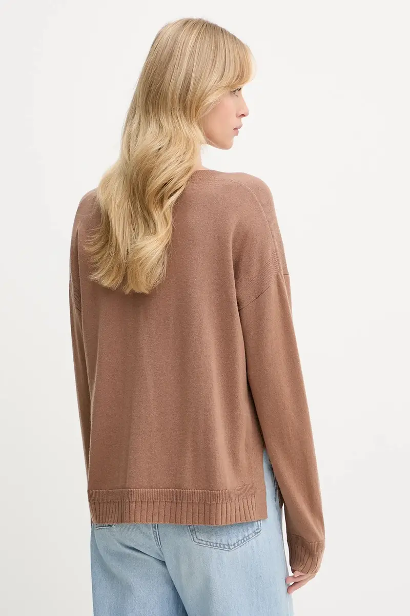 maglione in lana donna colore marrone TF5180.MS026 miniatura 3