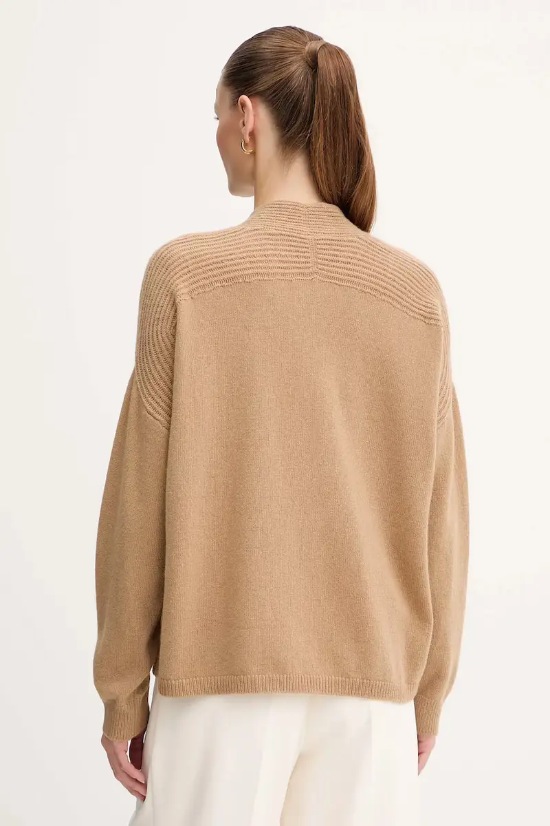 maglione in lana donna colore verde MF5060 MS009 miniatura 3