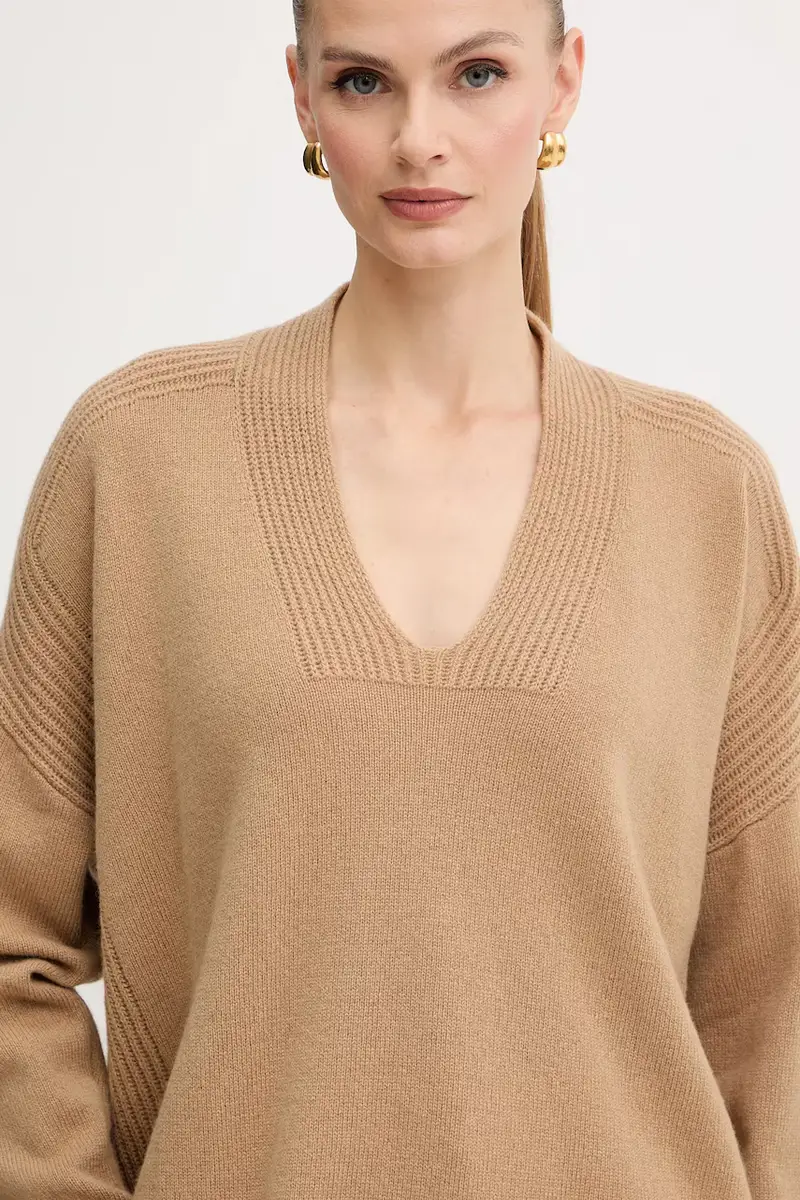 maglione in lana donna colore verde MF5060 MS009 miniatura 4