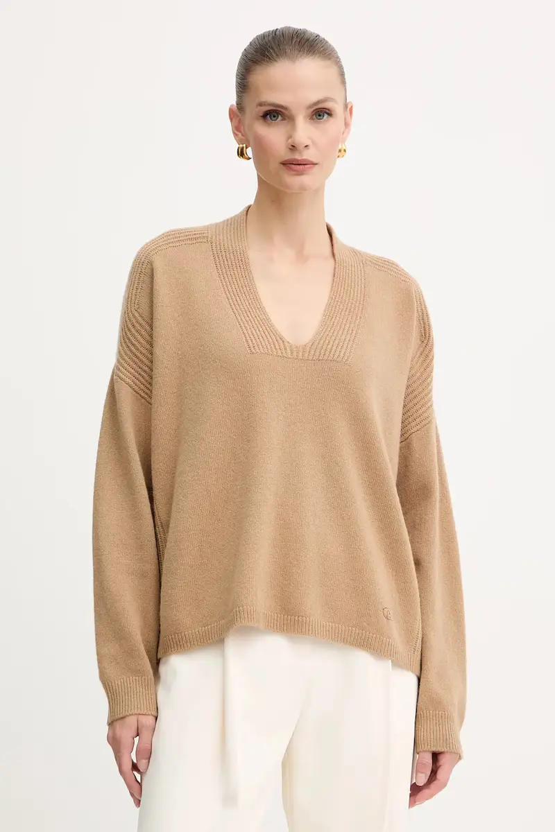 maglione in lana donna colore verde MF5060 MS009