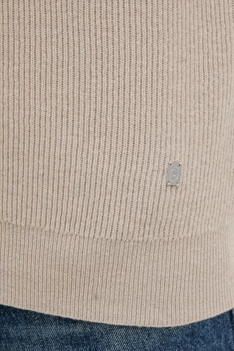 maglione in lana uomo colore beige QF5168.MA23P miniatura 5