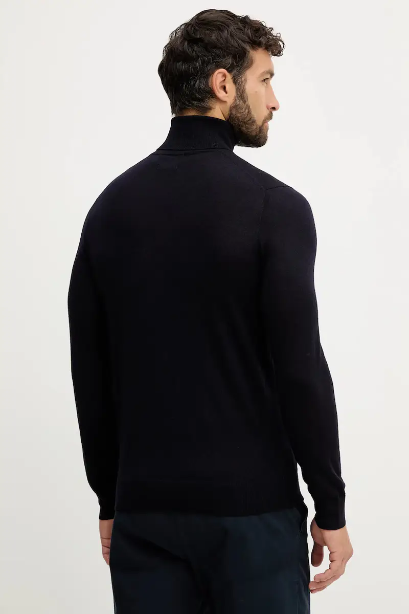 maglione in lana uomo colore blu navy QXX072.MA27P miniatura 3