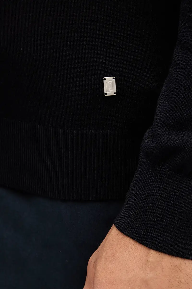 maglione in lana uomo colore blu navy QXX072.MA27P miniatura 5