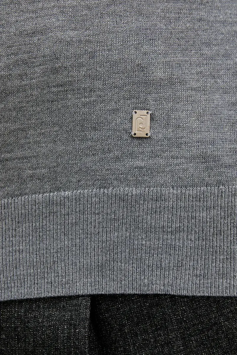 maglione in lana uomo colore grigio QXX068.MA27P miniatura 5