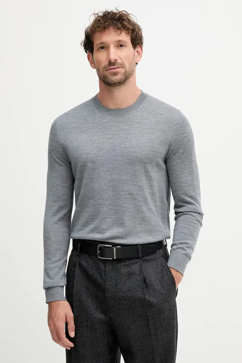 maglione in lana uomo colore grigio QXX068.MA27P