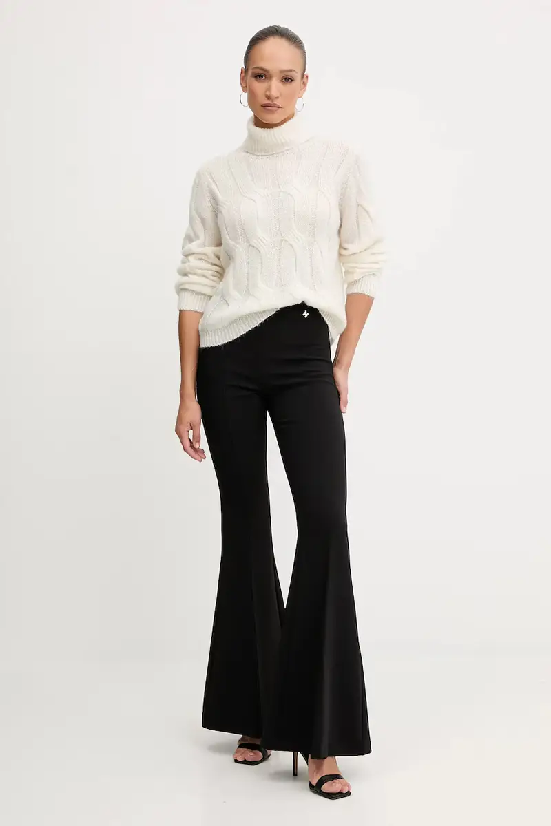 maglione in misto lana donna colore beige MF5490 MA60Q miniatura 2