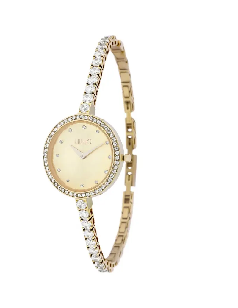 Orologio Liu-Jo LUXURY Desirè Acciaio dorato e Cristalli TLJ1872 Gold