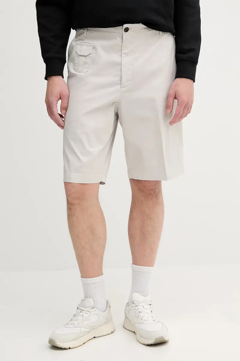 pantaloncini uomo colore grigio QA5199 T8588