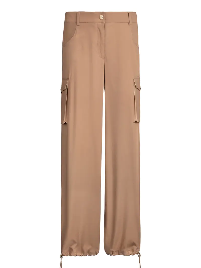 pantalone cargo liu jo da donna - marrone