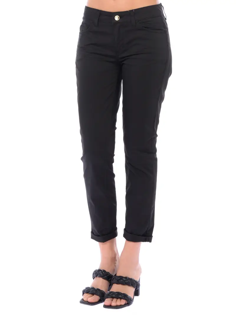 pantalone da donna Liu Jo cinque tasche bottom up NERO