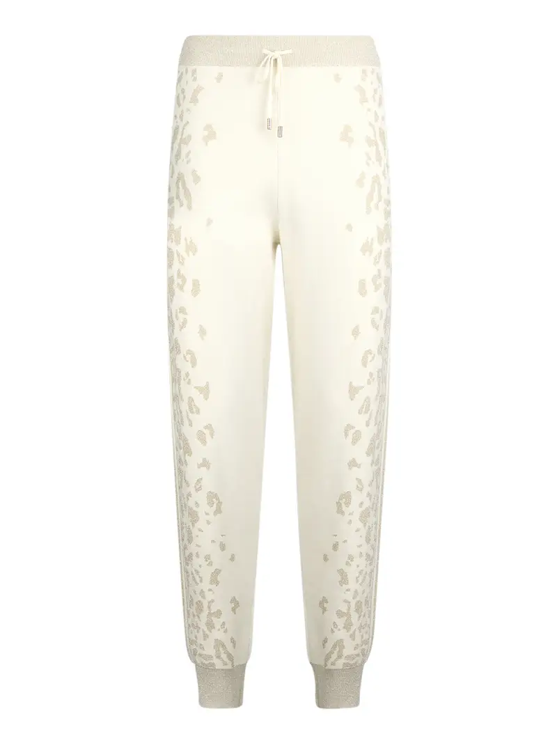 pantalone jogger liu jo da donna - avorio