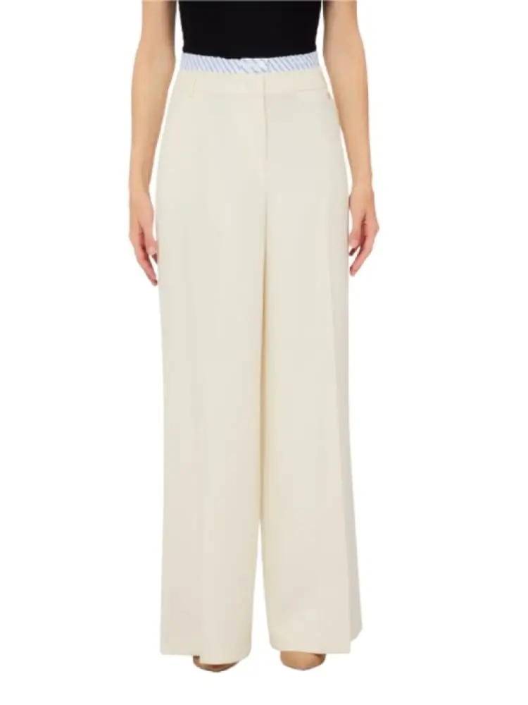 pantalone lungo donna bianco