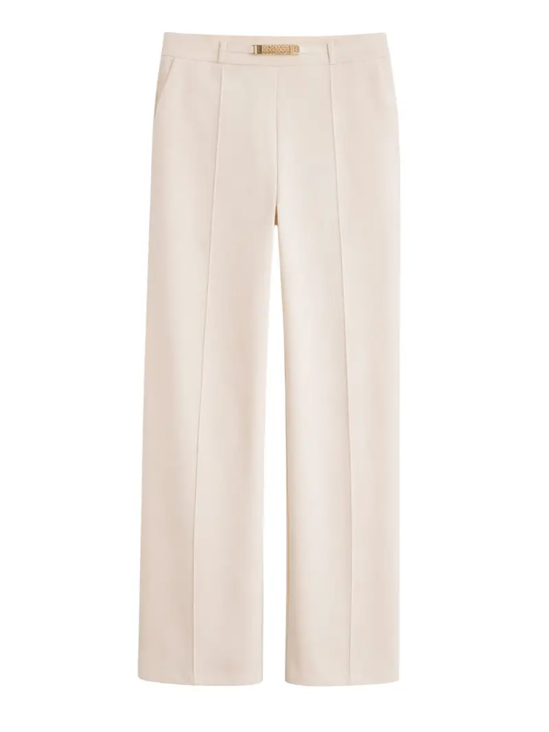 pantalone palazzo liu jo da donna - avorio