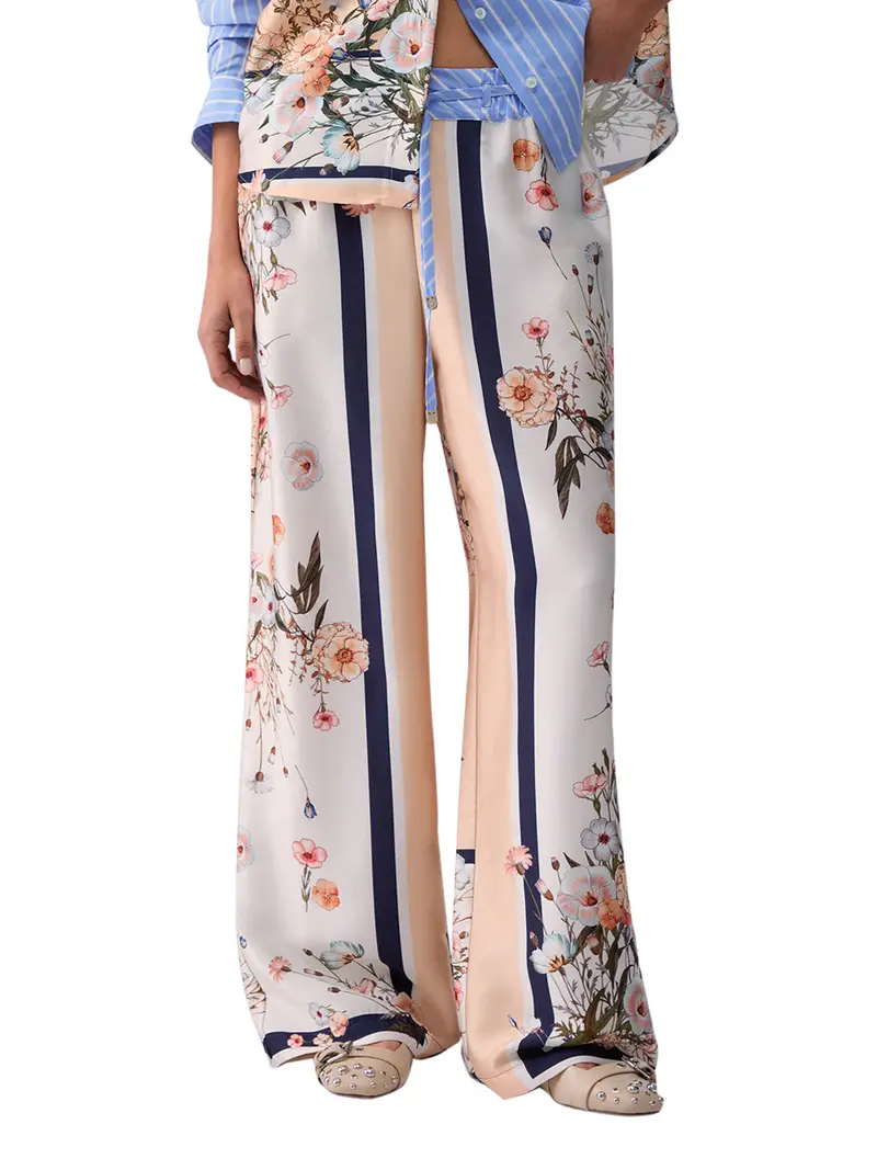 pantalone palazzo liu jo da donna - floreale