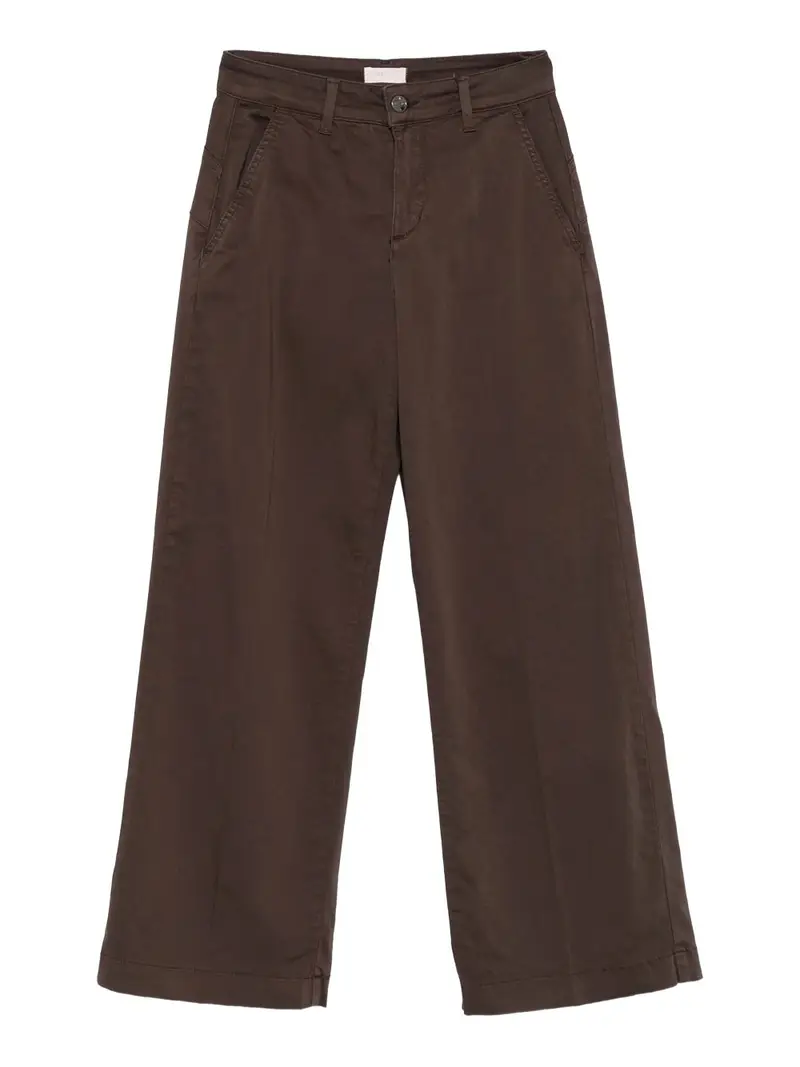 pantalone zampa liu jo da donna - marrone