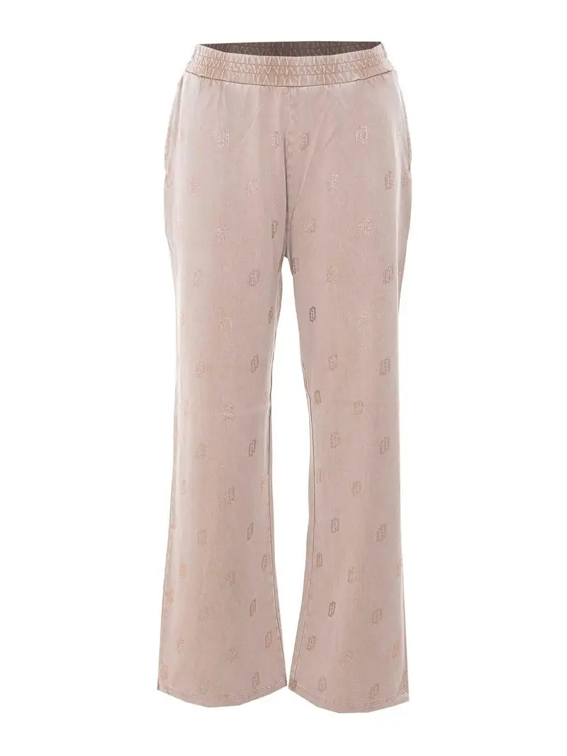 Pantaloni a mandorla Beige