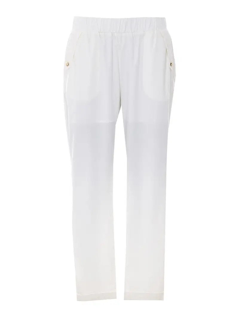 Pantaloni bianco latte