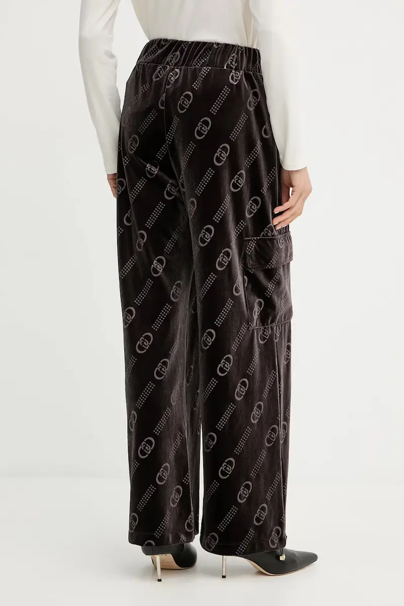 pantaloni da tuta in velluto donna colore marrone TF5111.J4955 miniatura 3