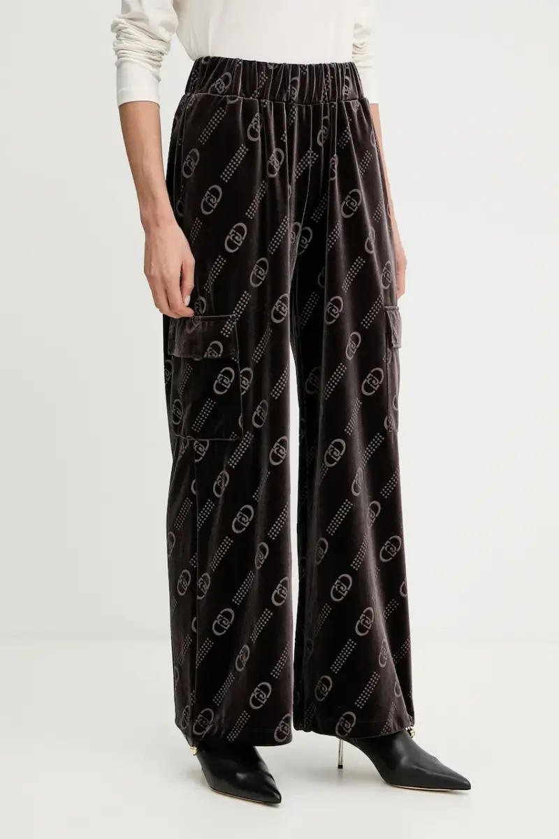 pantaloni da tuta in velluto donna colore marrone TF5111.J4955