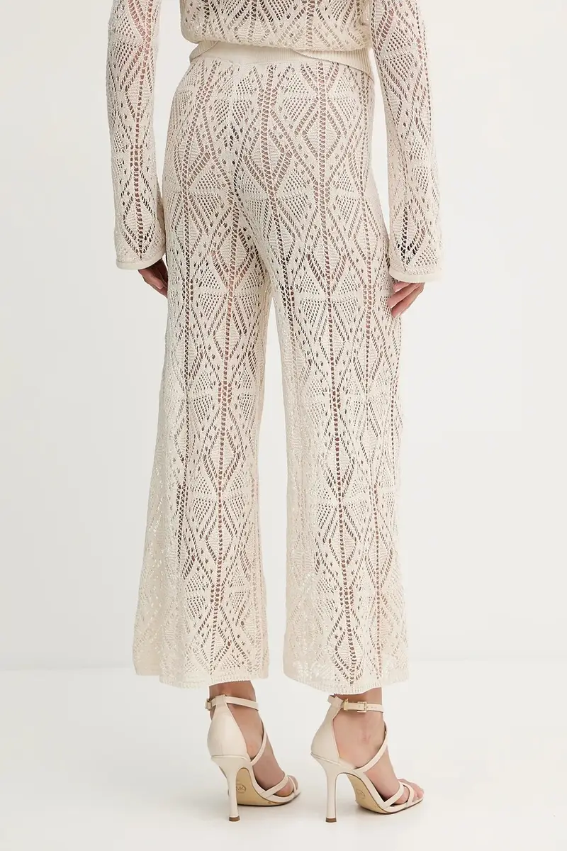 pantaloni donna colore beige WA5341.MS007 miniatura 3